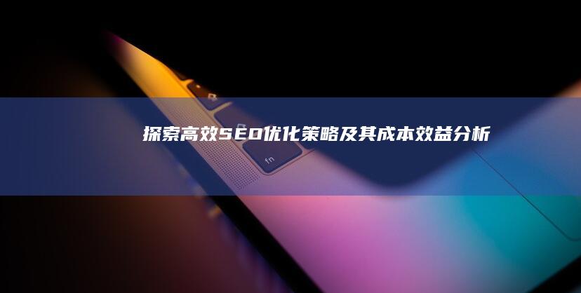 探索高效SEO优化策略及其成本效益分析